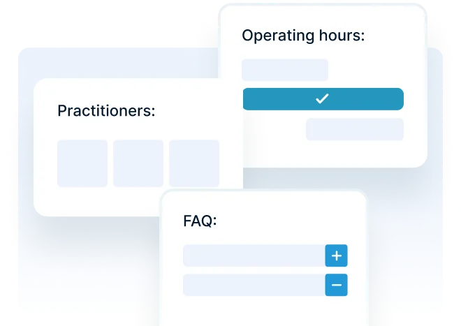 Configure your clinic